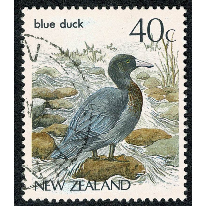 New Zealand. 1988-95 Definitive issue 40c Blue Duck  Fine Used used. SG 1297