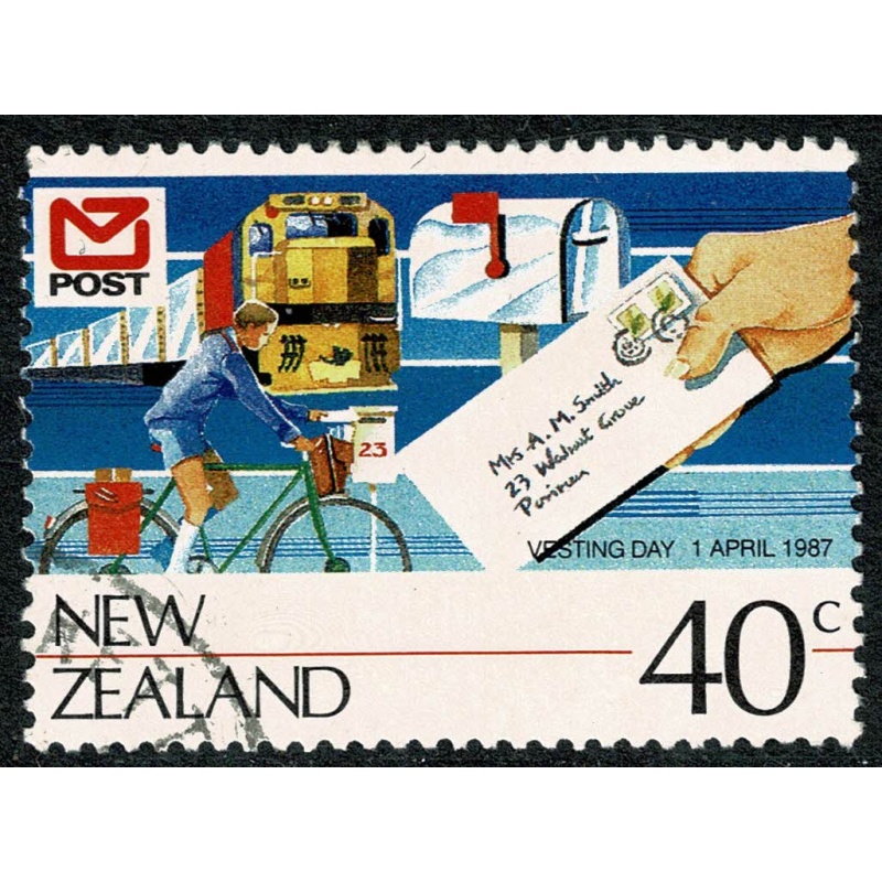 New Zealand. 1987 New Zealand Post 40c "Handwriting". SG 1421