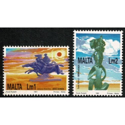 Malta. 1991 National Heritage of the Maltese Islands. Set of 12 values. Unmounted Mint. SG 905-916