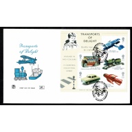 2003 Transports of Delight. Miniature Sheet. Stuart FDC. Duxford Special Handstamp.