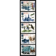 Malta. 2005. 60th Anniv. End of World War II Set of 5 values. Unmounted Mint. SG 1445-1449