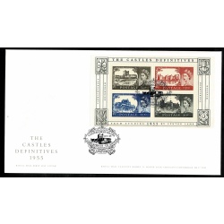 Set of 4 covers. 50th Anniversary of First Castles Definitives. Each with different relevant Castle Special Handstamp. 22nd March 2005