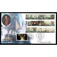 2005 Trafalgar. Limited Edition 207 of 250 FDC signed by Captain of The Victory