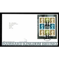 Pair of Covers. 2006 Brunel. Set of 6 values & Prestige Book s/t pane. Tallents House FDI Handstamp. 23rd February 2006