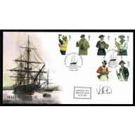 2009 Naval Uniforms. Limited Edition FDC signed by Admiral Soar, C in C Fleet