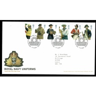 Pair of Covers. 2009 Military Uniforms, Royal Navy. Set of 6 values & Prestige Book s/t pane. Tallents House FDI Handstamp. 17th September 2009