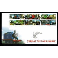 Pair of Covers. 2011 Thomas the Tank Engine Set of 6 values & Miniature Sheet. Tallents House FDI Handstamp 14th June 2011