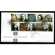 2012 Britons of Distinction. Tallents House FDI Handstamp. 23rd February 2012