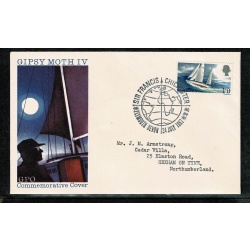 1967 Sir Francis Chichester World Voyage FDC. "Plymouth & Greenwich" Special Handstamps