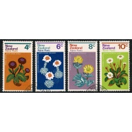 New Zealand. 1972 Alpine Plants. Set of 4 values. Fine used. SG 983-986