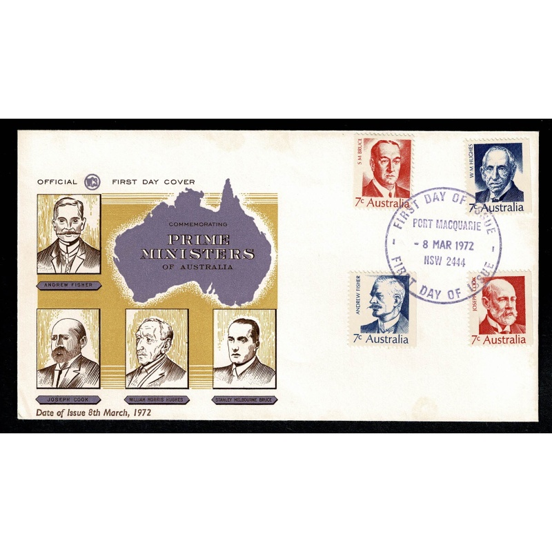 Australia. 1972 Famous Australians (4th Series). FDC 8th March 1972.