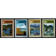 New Zealand. 1972 Lake Scenes. Set of 4 values. Fine used. SG 993-996