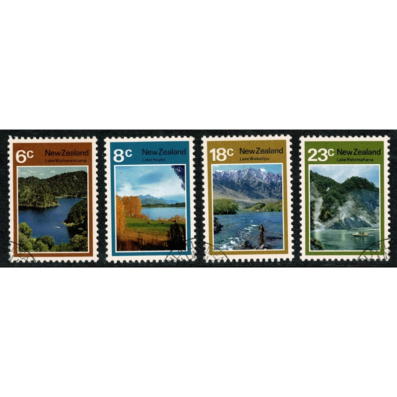 New Zealand. 1972 Lake Scenes. Set of 4 values. Fine used. SG 993-996