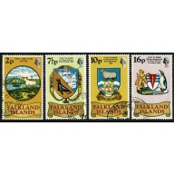 Falkland Islands. 1975 50th Anniversary of Heraldic Arms issue. Fine used set. SG 311-314