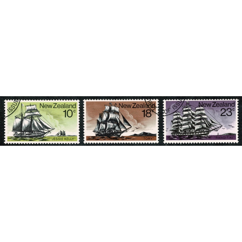 New Zealand. 1975 Historic Sailing Ships. Set of 6 values. Fine used. SG 1060-1074