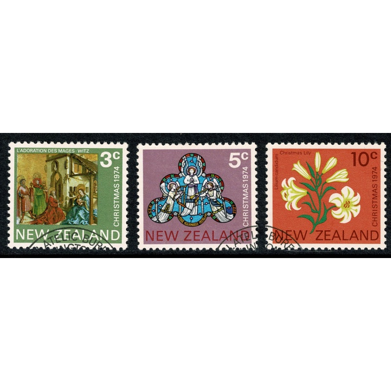 New Zealand. 1974 Christmas. Set of 3 values. Fine used. SG 1058-1060