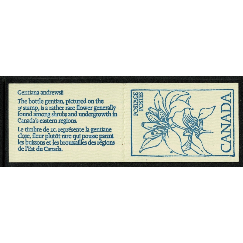 1979 50c Flowers & Trees Blue on cream covers. SB86. "Bottle Gentian"