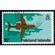 Falkland Islands. 1979 Opening of Stanley Airport 15p Fine Used. SG 362