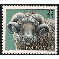 Faroes. 1979 Sheep rearing 25k. Unmounted Mint. SG 41