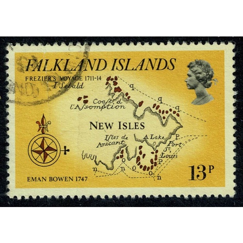 Falkland Islands. 1981 Early Maps 13p Fine Used. SG 398