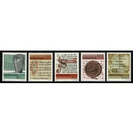 Faroes. 1981 Historic Writings of The Faroes. Set of 5 values. Unmounted Mint. SG 64-68