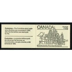 1982 50c Provincial Legislature Buildings. Set of 10 booklets. Black on cream covers. SB89