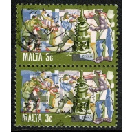 Malta. 1981 History of Maltese Industry. 3c pair. Fine used. SG 670