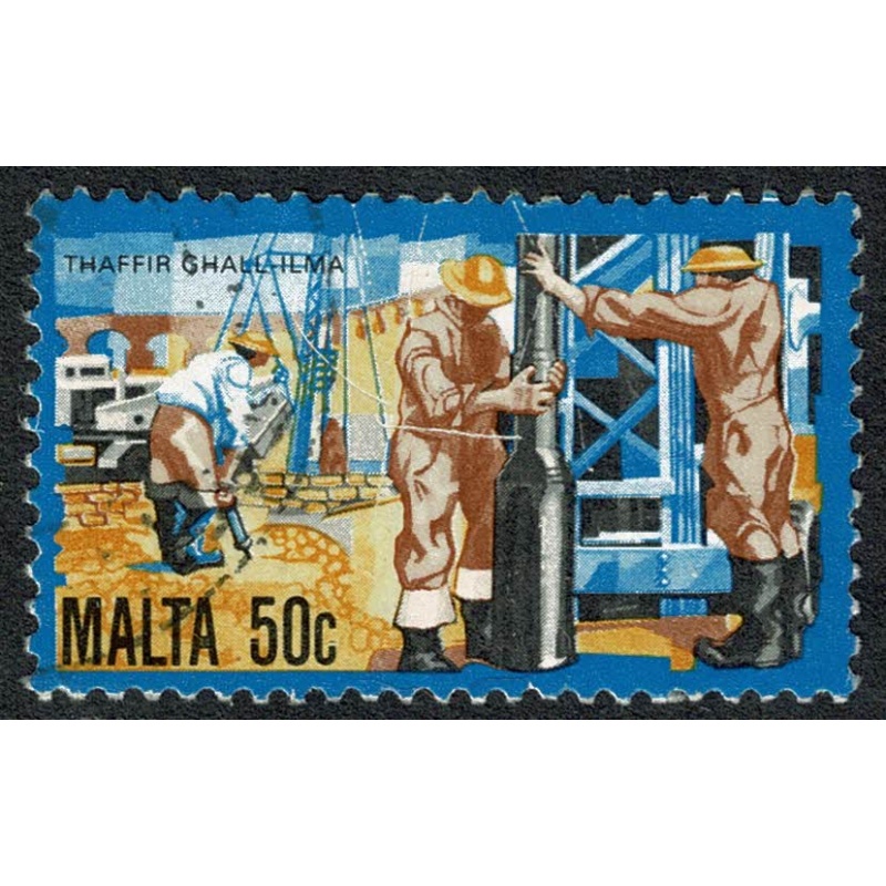 Malta. 1981 History of Maltese Industry. 50c Fine used. SG 680