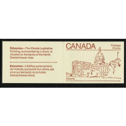 1983 50c Provincial Legislature Buildings. Set of 10 booklets. Indian red on cream covers. SB91