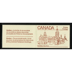 1983 50c Provincial Legislature Buildings. Set of 10 booklets. Indian red on cream covers. SB91