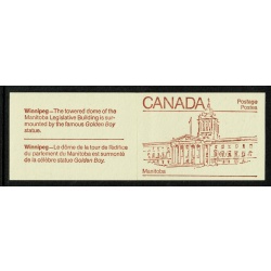 1983 50c Provincial Legislature Buildings. Set of 10 booklets. Indian red on cream covers. SB91