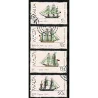 Malta. 1983 Maltese Ships. Set of 4 values used. SG 725-728