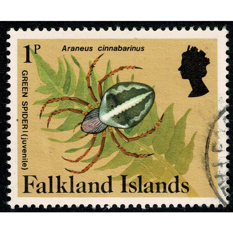 Falkland Islands. 1984-86 Insects and Spiders. 1p Fine used. SG 469A