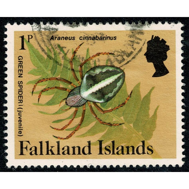 Falkland Islands. 1984-86 Insects and Spiders. 1p Fine used. SG 469A