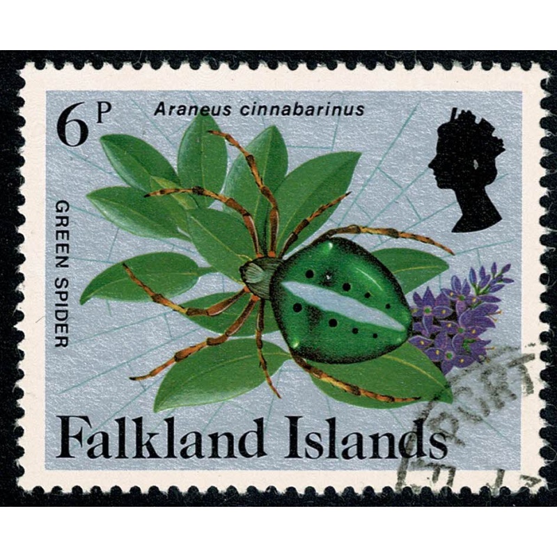 Falkland Islands. 1984-86 Insects and Spiders. 6p Fine used. SG 474A