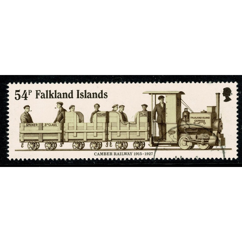 Falkland Islands. 1984 Anniv. Camber Railway 54p. Fine Used. SG 500