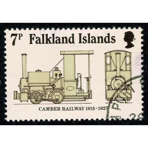 Falkland Islands. 1984 Anniv. Camber Railway 7p. Fine Used. SG 497