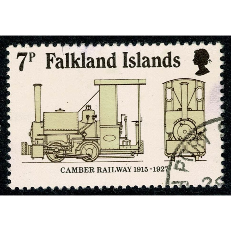 Falkland Islands. 1984 Anniv. Camber Railway 7p. Fine Used. SG 497