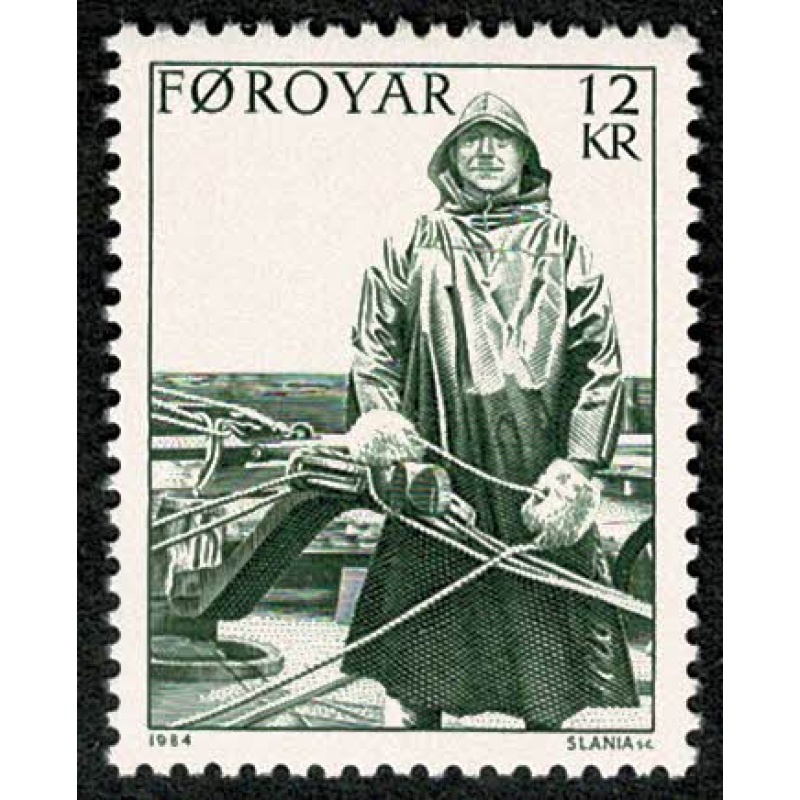 Faroes. 1984 Fishing Industry 12k value. Unmounted mint single. SG 102