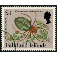 Falkland Islands. 1984-86 Insects and Spiders. £1 Fine used. SG 482A