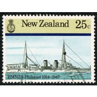 New Zealand. 1985 New Zealand Naval History 25c.  Fine used single. SG 1379