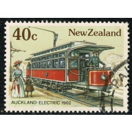 New Zealand. 1985 Vintage Trams 40c.  Fine used single. SG 1363