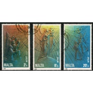 Malta. 1985 Christmas. Set of 3 values. Fine Used. SG 769-771