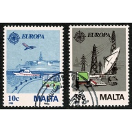 Malta. 1988 Europa.Transport & Communications Fine Used set. SG 827-828