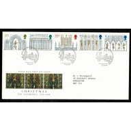 1989 Christmas FDC. Philatelic Bureau FDI Handstamp.