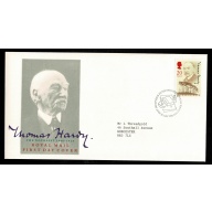 1990 Thomas Hardy. Philatelic Bureau FDI Handstamp.