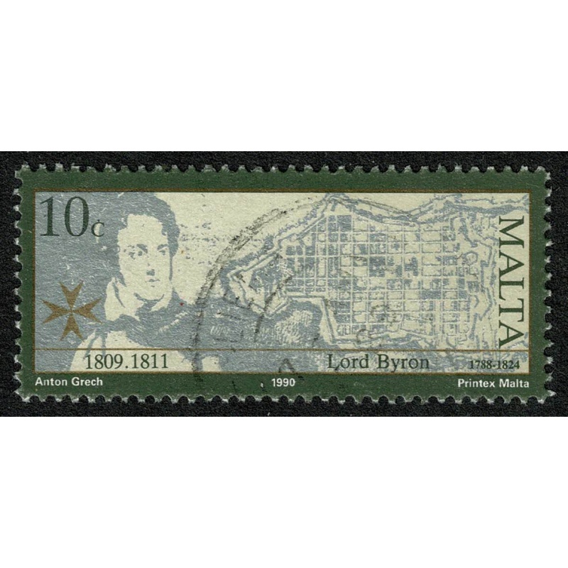 Malta. 1990 British Authors 10c Fine used. SG 871