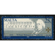 Malta. 1990 British Authors 25c Fine used. SG 873