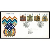 1990 Europa: City of Culture. Philatelic Bureau FDI Handstamp.