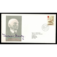 1990 Thomas Hardy. Philatelic Bureau FDI Handstamp.